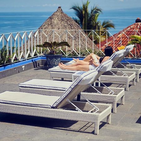 Hotel Luxury Patio Azul (Adults Only) Puerto Vallarta Eksteriør bilde Rooftop pool at the Hotel