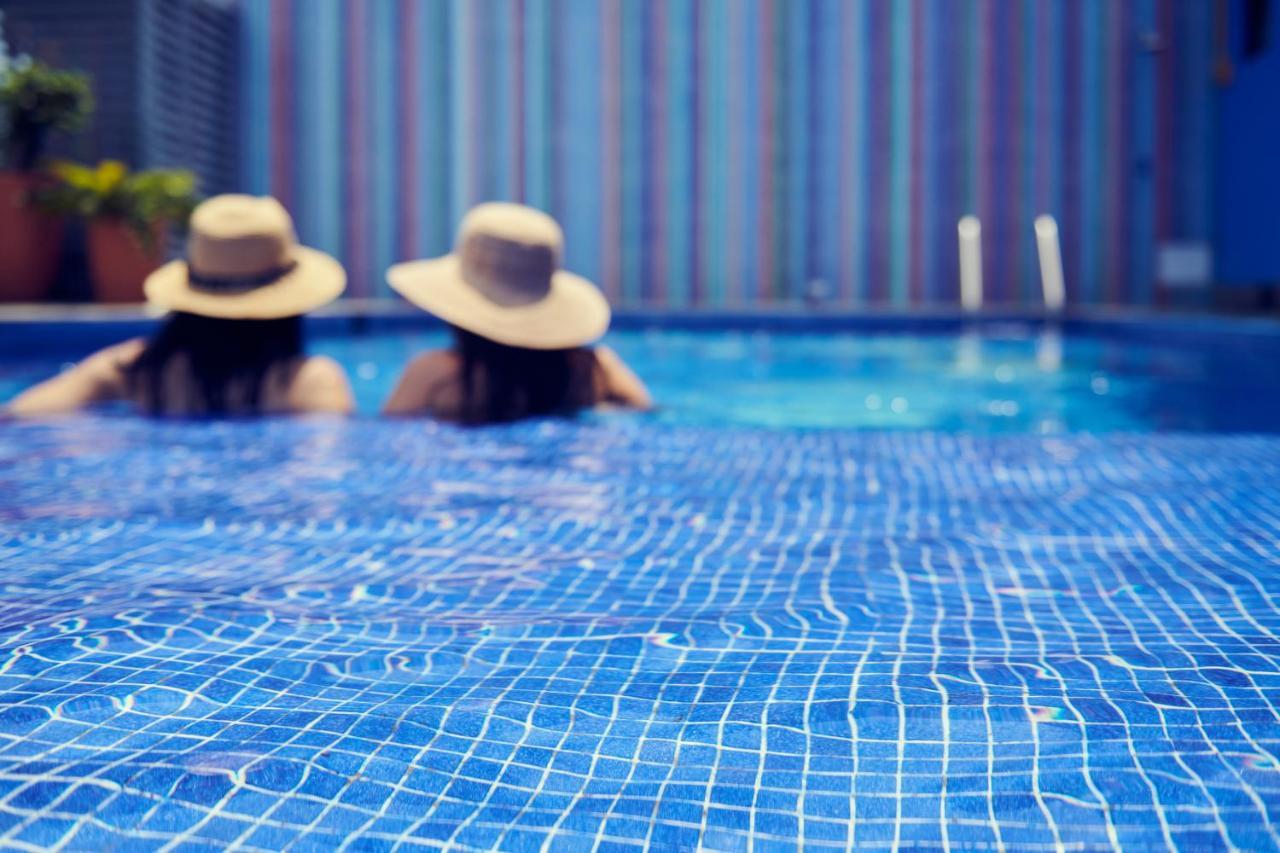 Hotel Luxury Patio Azul (Adults Only) Puerto Vallarta Eksteriør bilde Swimming pool